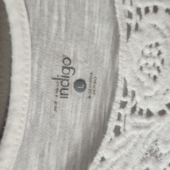 Great Northwest Indigo Lace Detail Light Weight Tank Top - Picture 3 of 7